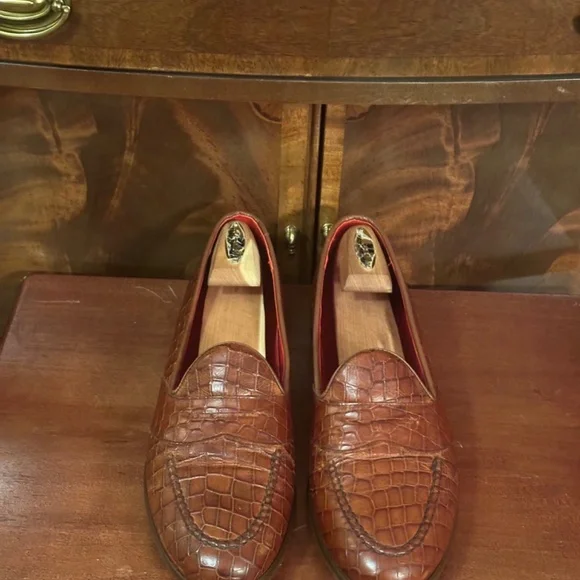 Maus & Hoffman Crocodile Embossed Loafers Maus & Hoffman Crocodile Embossed Loafers main image 3